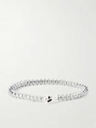 Mikia - Silver Hematite Beaded Bracelet - Silver