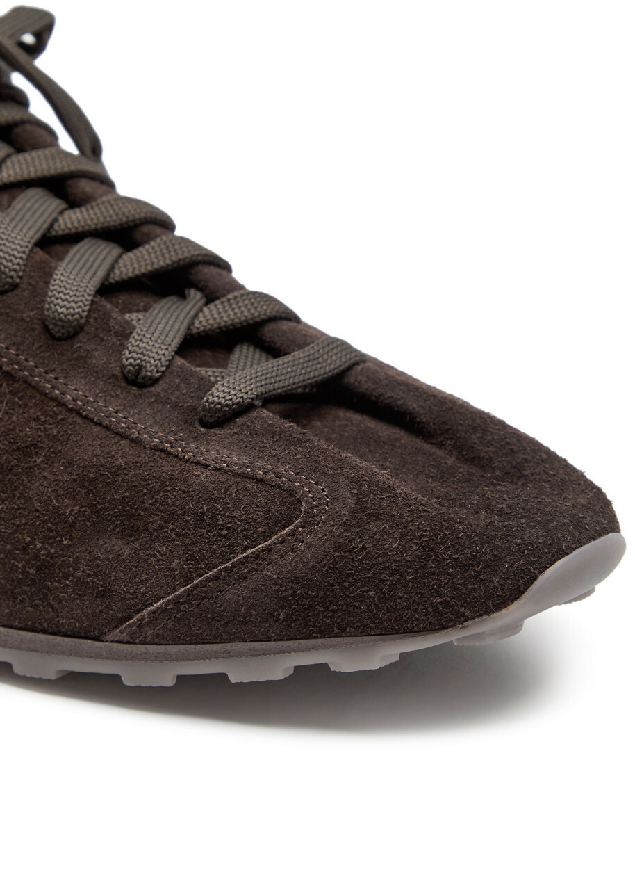 Jacquemus Les Tennis Suede Sneakers Brown