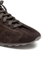 Jacquemus Les Tennis Suede Sneakers Brown