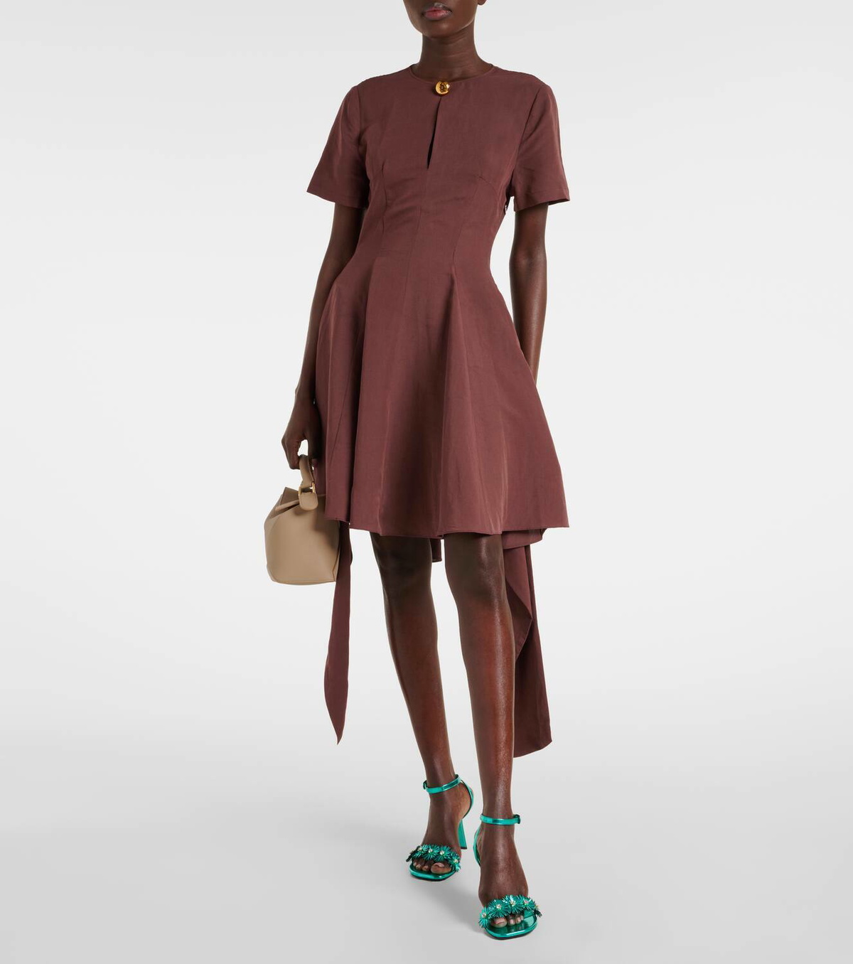 Loewe Paula's Ibiza tie-detail midi dress