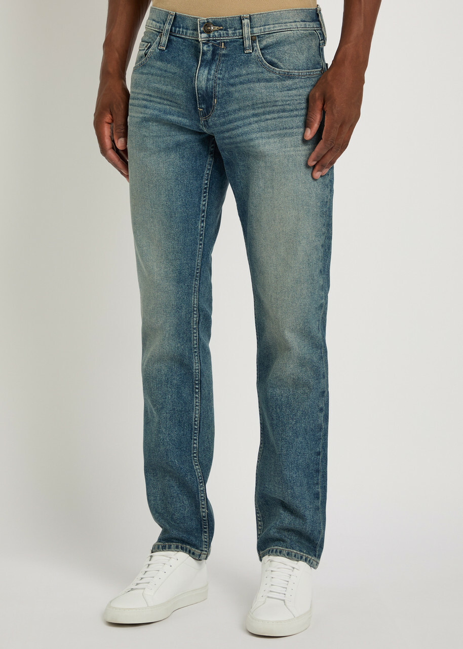 Paige Federal Slim Straight-leg Jeans Mid Blu Paige
