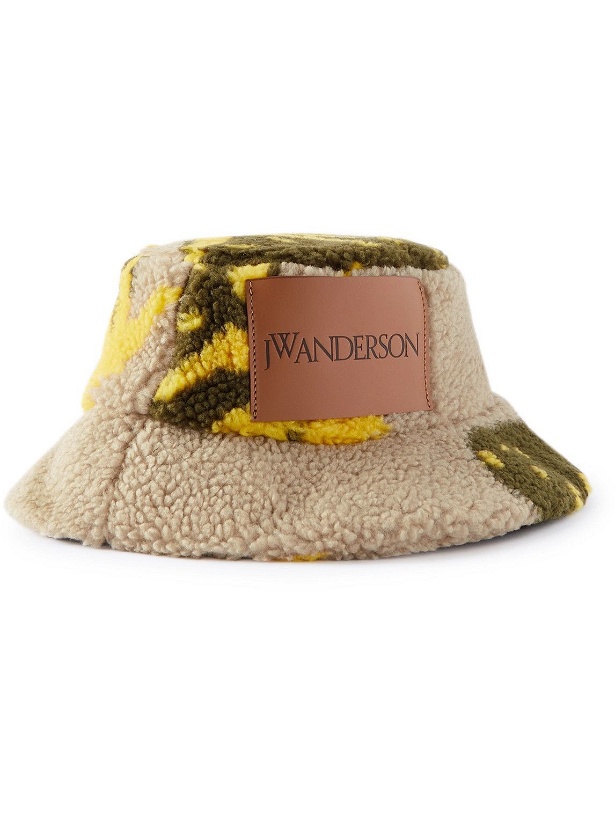Photo: JW Anderson - Logo-Appliquéd Fleece Bucket Hat - Multi
