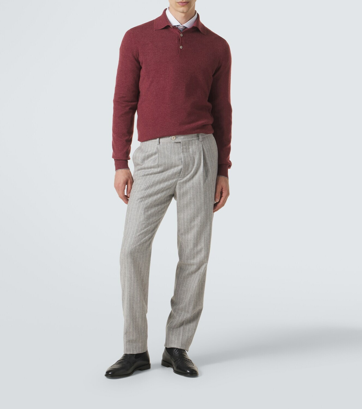 Brunello Cucinelli Cashmere polo sweater