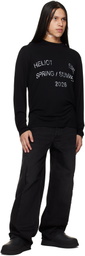 HELIOT EMIL Black Overo L/S T-shirt