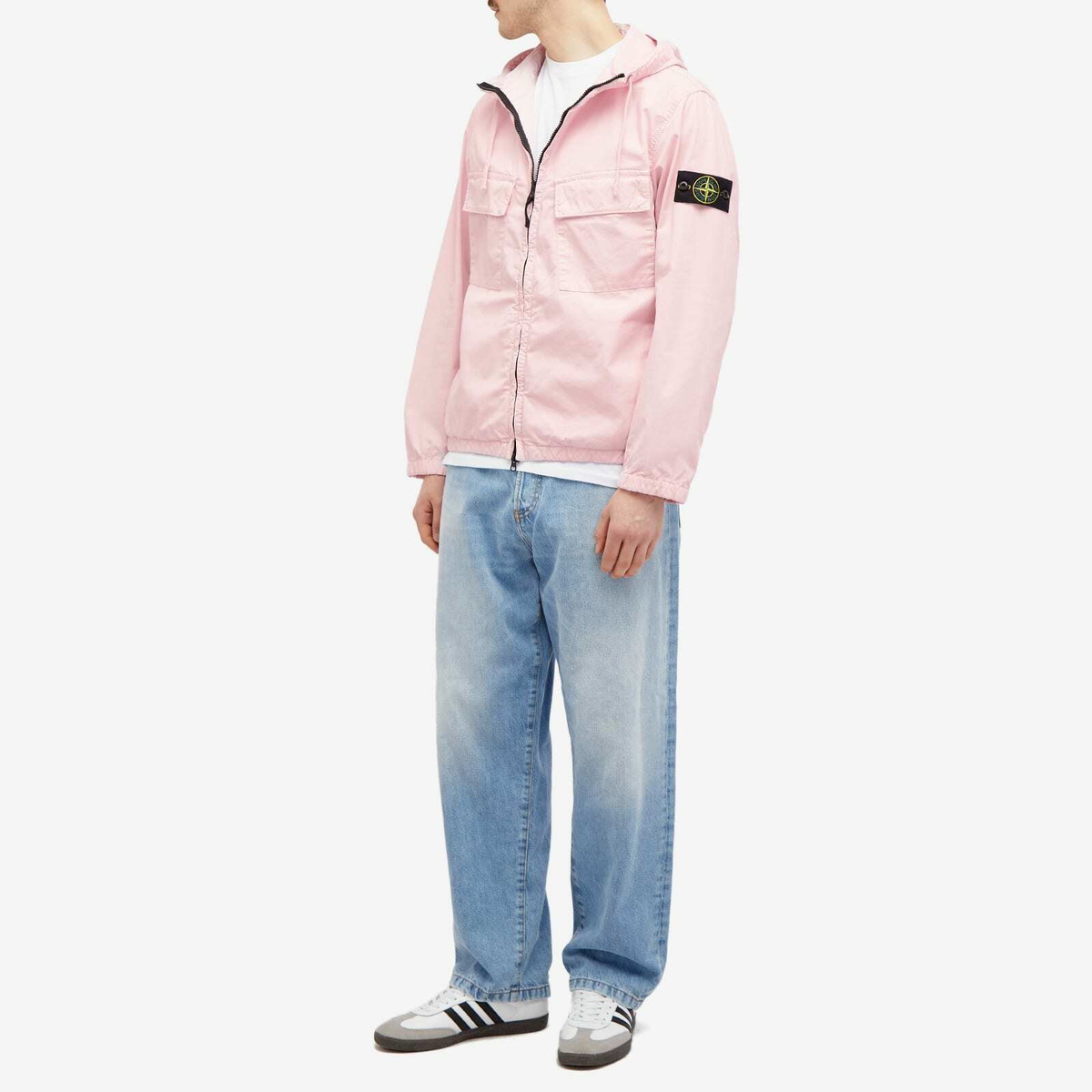 Stone Island Men's Supima Cotton Twill Stretch-TC Hooded Stone Island Men's Supima Cotton Twill Stretch-TC Hooded