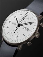 Junghans - Max Bill Chronoscope Automatic 40mm Stainless Steel and Leather Watch, Ref. No. 027/4008.05