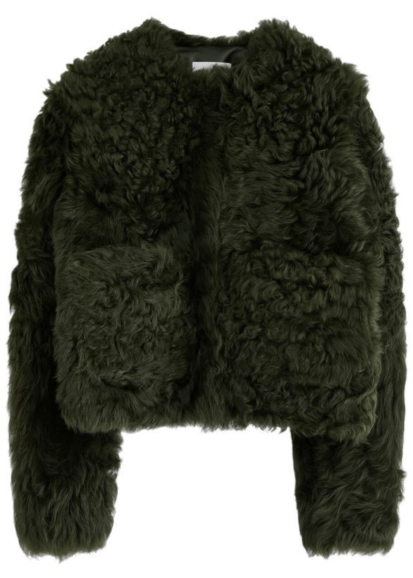 Photo: 16 Arlington Bia Shearling Jacket Dark Green