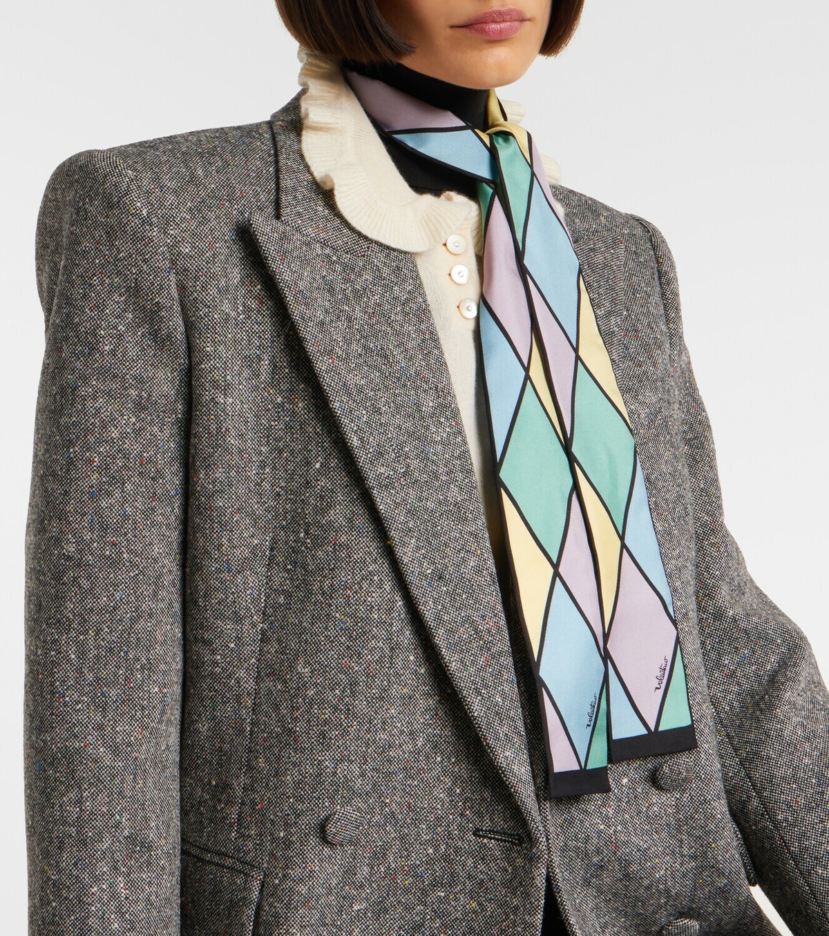Valentino Rhombelle printed silk scarf