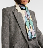 Valentino Rhombelle printed silk scarf