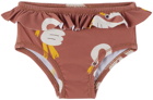 Bobo Choses Baby Brown Pelican Swim Briefs