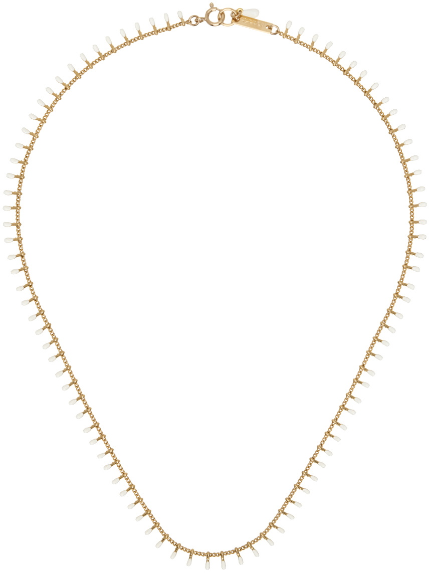 Isabel Marant Women's Brass Necklace White