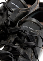 Simone Rocha Ballerina Grip Leather Sneakers Dark Brown