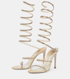 Rene Caovilla Cleo embellished satin sandals