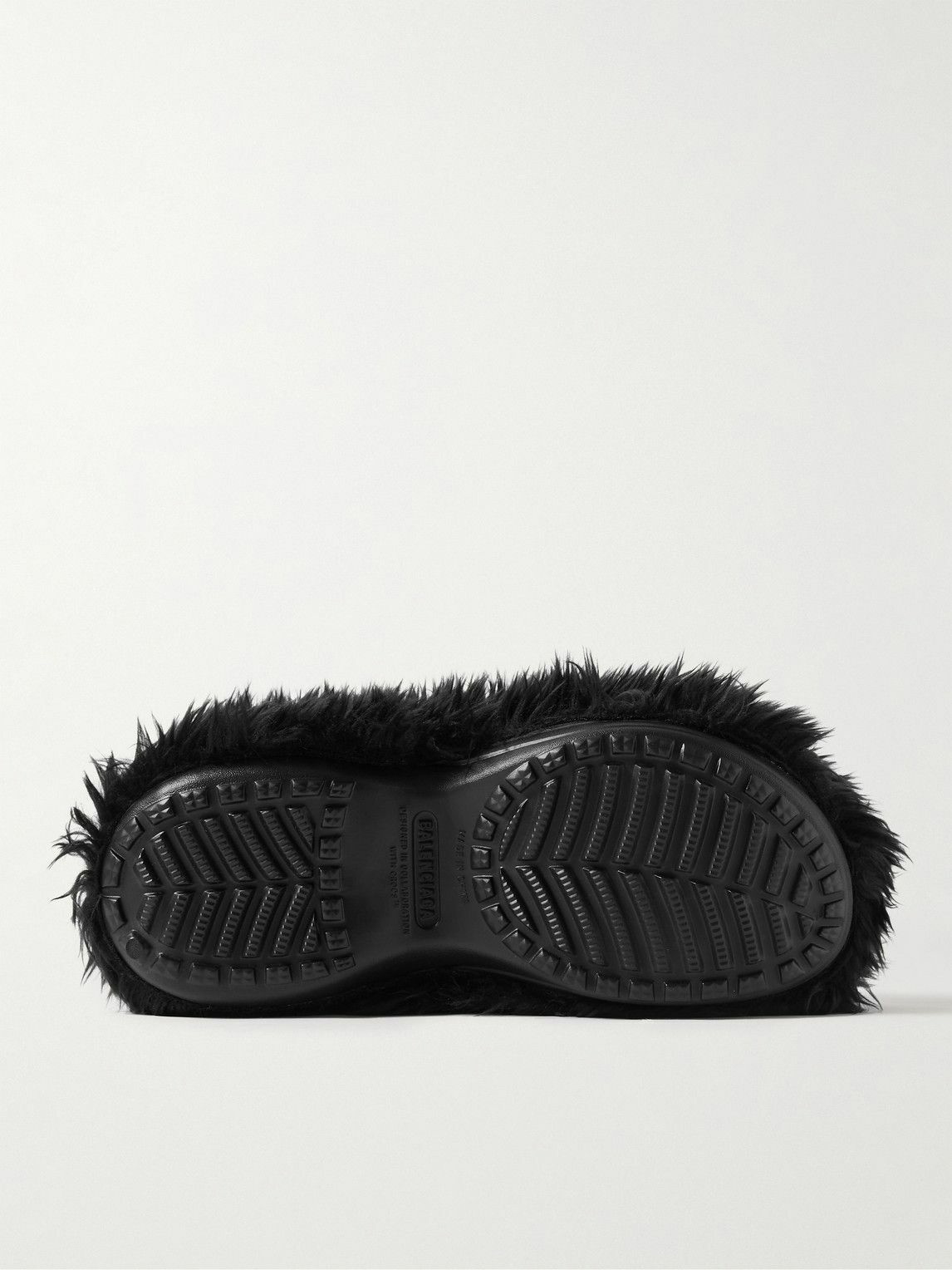 Balenciaga - Crocs™ Faux Fur EVA Clogs - Black Balenciaga