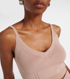 Max Mara Cropped knitted tank top