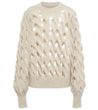 Isabel Marant - Eggie open-knit mohair wool-blend sweater