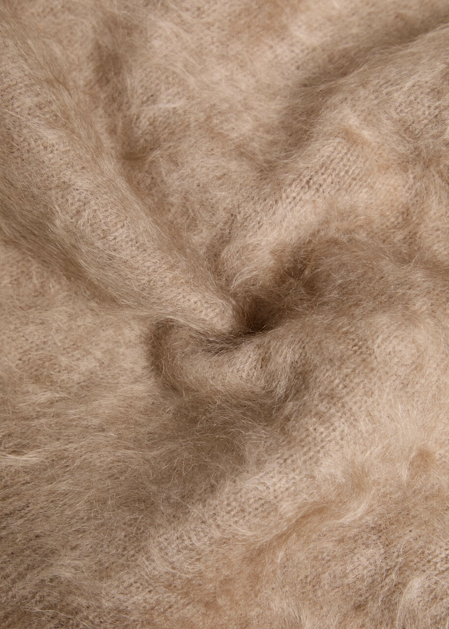Rag & Bone Jada Brushed Cashmere Jumper Camel
