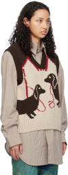 S.S.Daley Brown & Beige Harold Vest