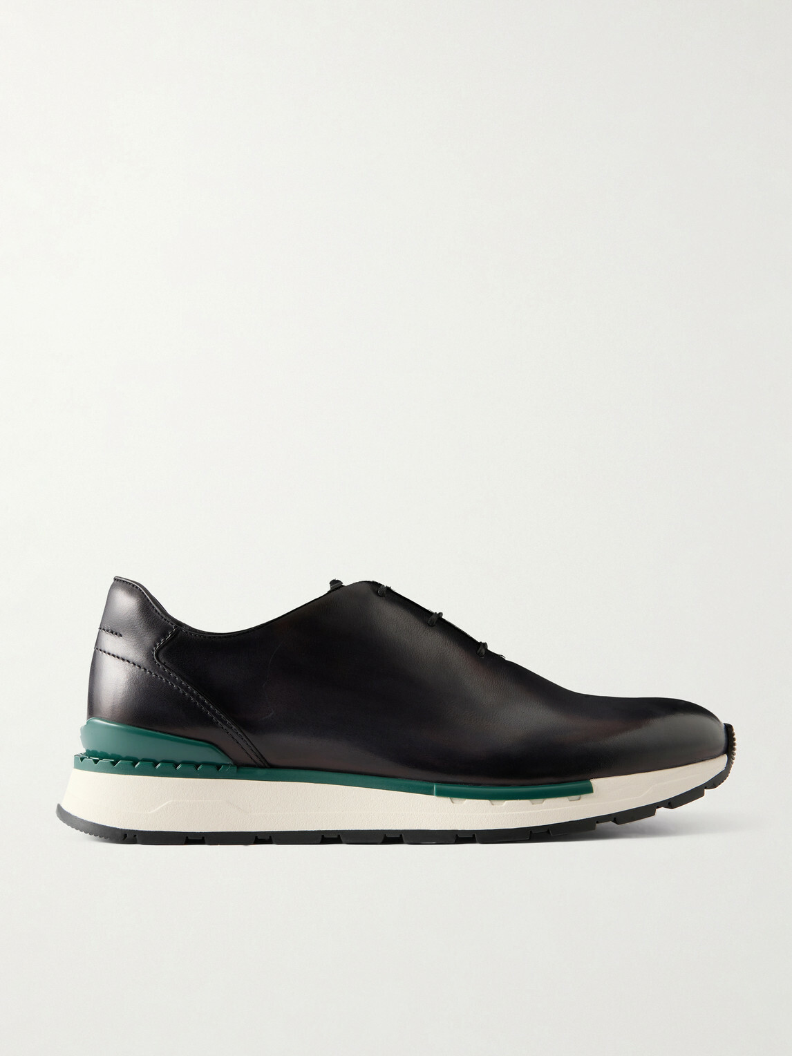 Berluti - Fast Track Full-Grain Venezia Softy Leather Sneakers - Black