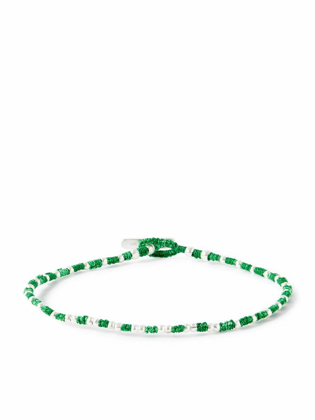 Photo: Mikia - Silver Beaded Bracelet - Green