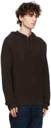 rag & bone Brown Cashmere Pierce Hoodie