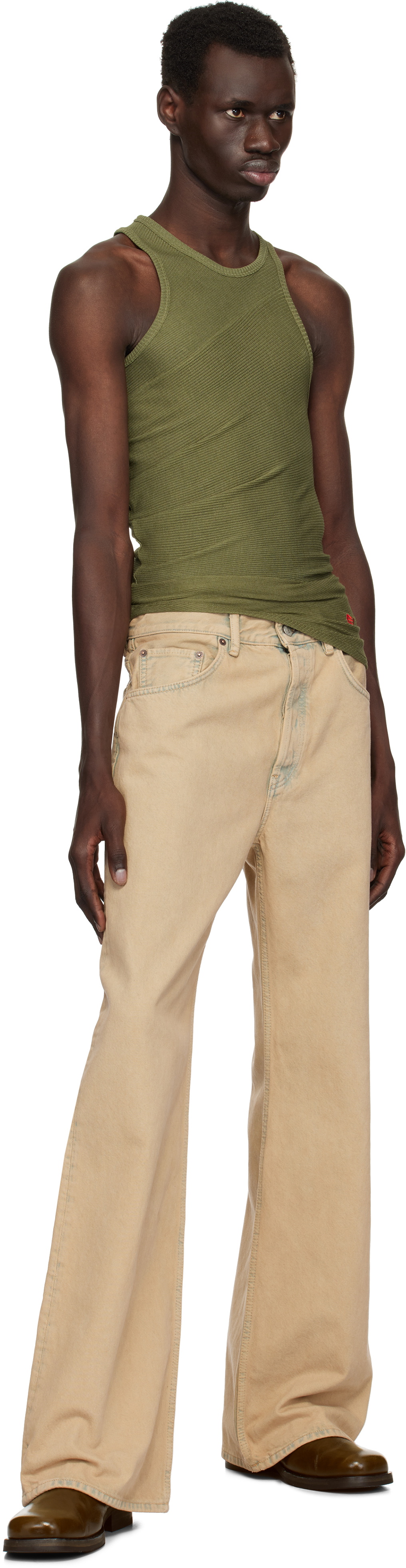Eckhaus Latta Green Spiral Tank Top Eckhaus Latta