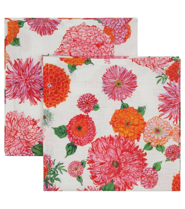 Photo: La DoubleJ Bright Blooms Large set of 2 napkins