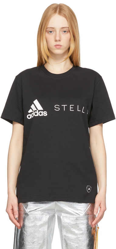 Photo: adidas by Stella McCartney Black Logo T-Shirt