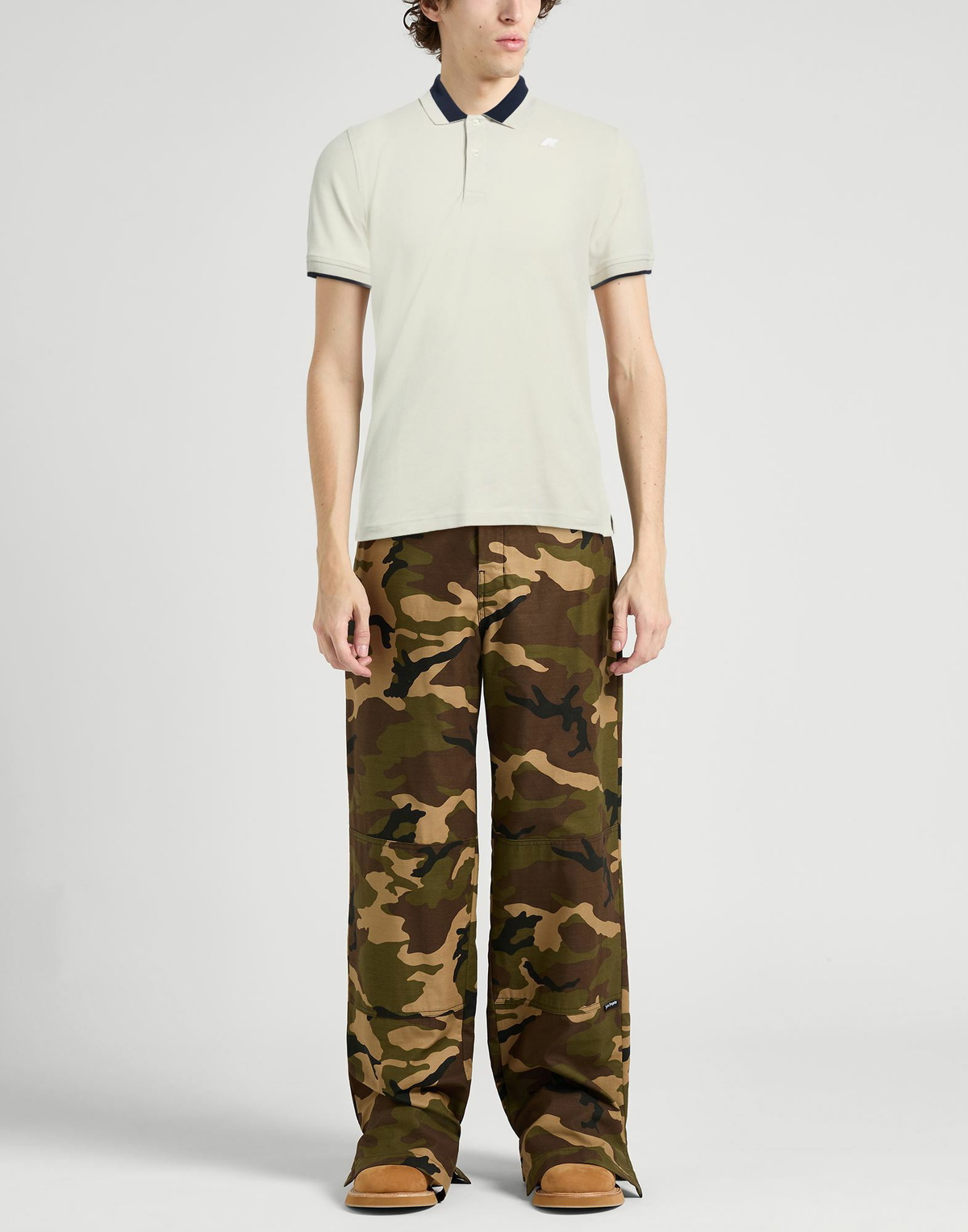 K-way Mens Polo shirt in Beige