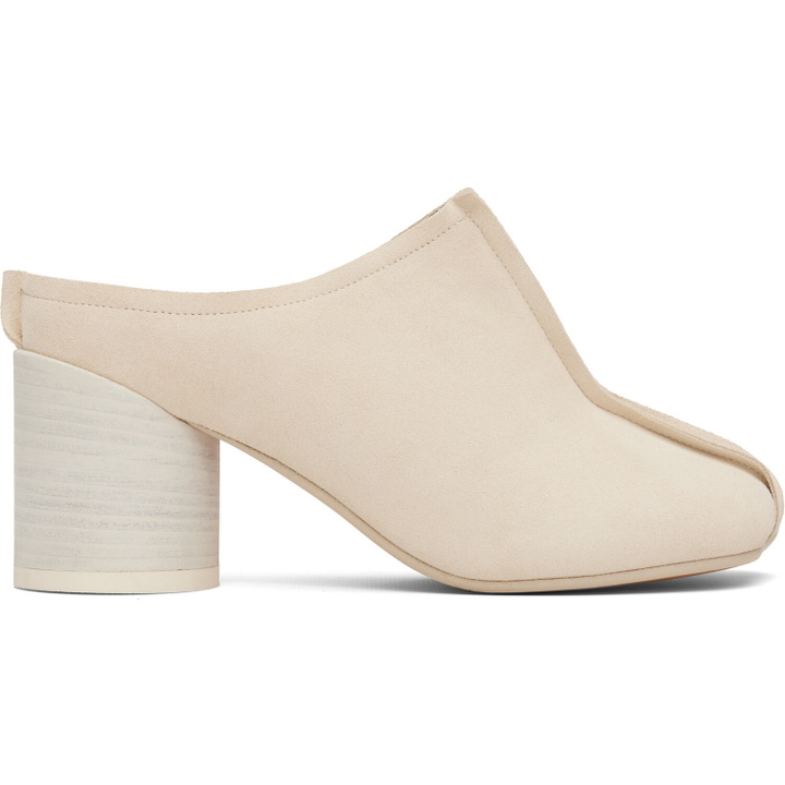 Photo: MM6 Maison Margiela Off-White Crosta London Mule Heels