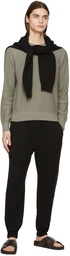 TOM FORD Grey Silk Link Ribs Sweater