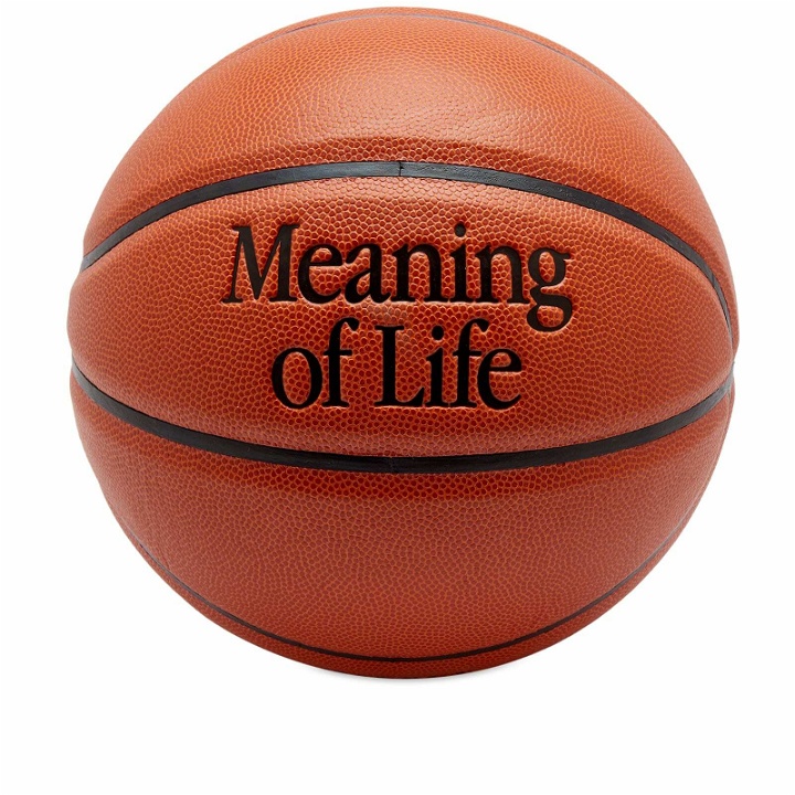 Photo: MARKET Men's Meaning Of Life Basketball in Orange