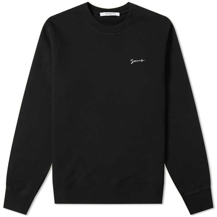 Photo: Givenchy Small Script Logo Crew Sweat