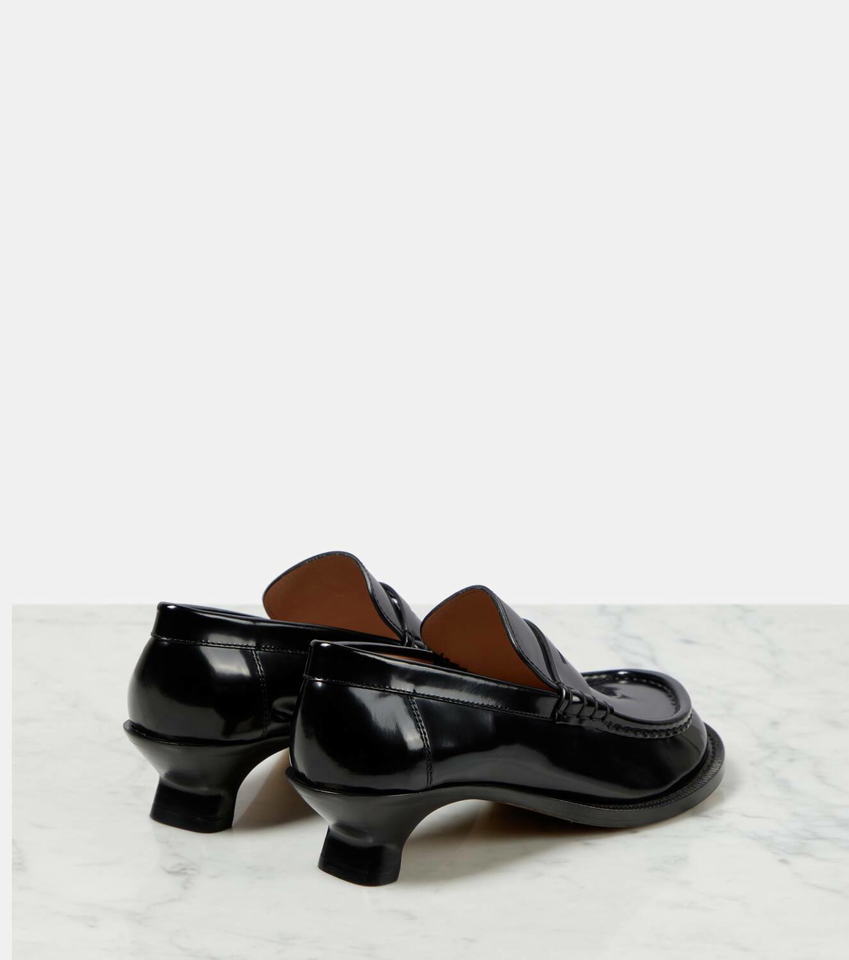 Leather loafer outlet pumps