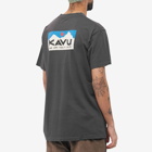 KAVU Men's Klear Above Etch Art T-Shirt in Black Licorice