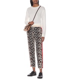 Stella McCartney - Cropped intarsia knit trackpants