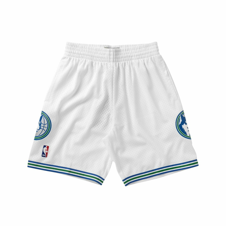 Photo: Mitchell & Ness Nba Swingman Shorts Minnesota Timberwolves 1995 96 White - Mens - Sport & Team Shorts