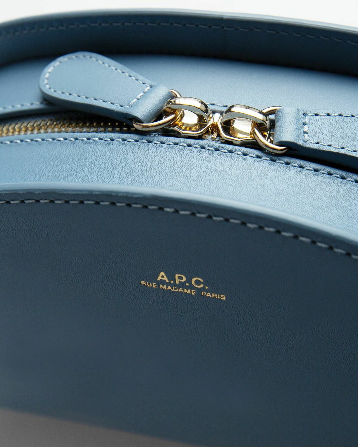 A.P.C. DEMI-LUNE HANDBAG Blue Women