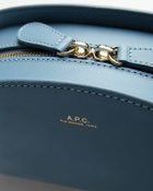 A.P.C. DEMI-LUNE HANDBAG Blue Women
