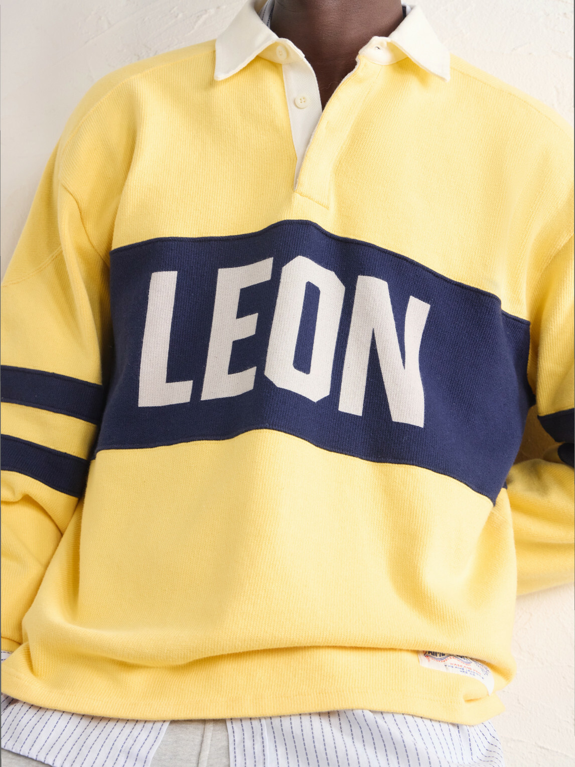 Aimé Leon Dore - Logo-Printed Striped Cotton Polo Shirt - Yellow