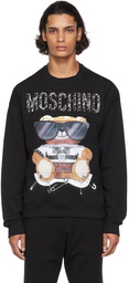 Moschino Black Terry Logo Sweatshirt