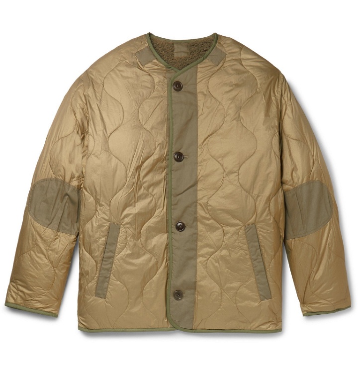 Photo: Isabel Marant - Demmah Reversible Faux Shearling and Quilted Shell Field Jacket - Green