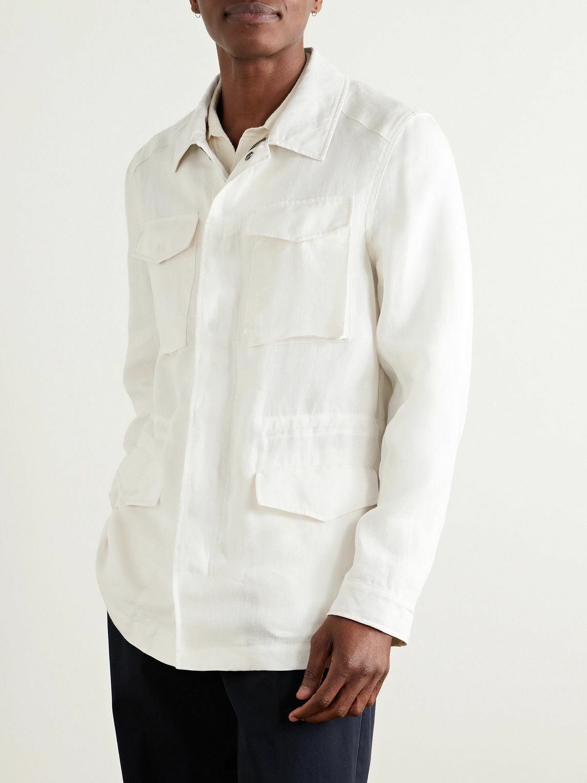 Richard James - Linen Field Jacket - White