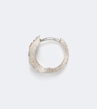 Marie Lichtenberg Ecrou 18kt white gold single hoop earring with diamonds