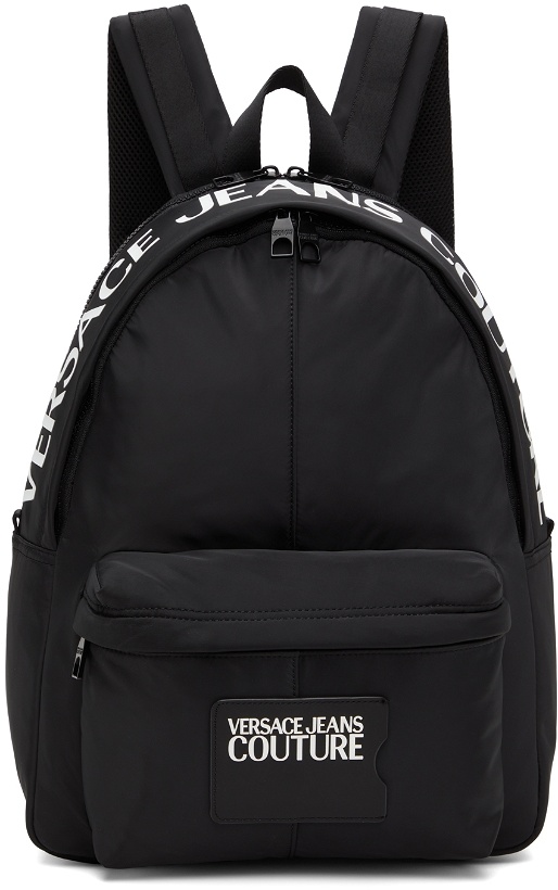 Photo: Versace Jeans Couture Black Range Iconic Logo Backpack