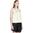 Loulou de Saison Off-White Gema Sleeveless Silk Top