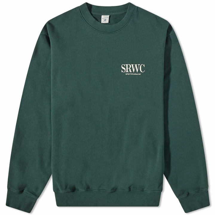 Photo: END. x Sporty & Rich SRMC Crew Sweat in Forest/Cream