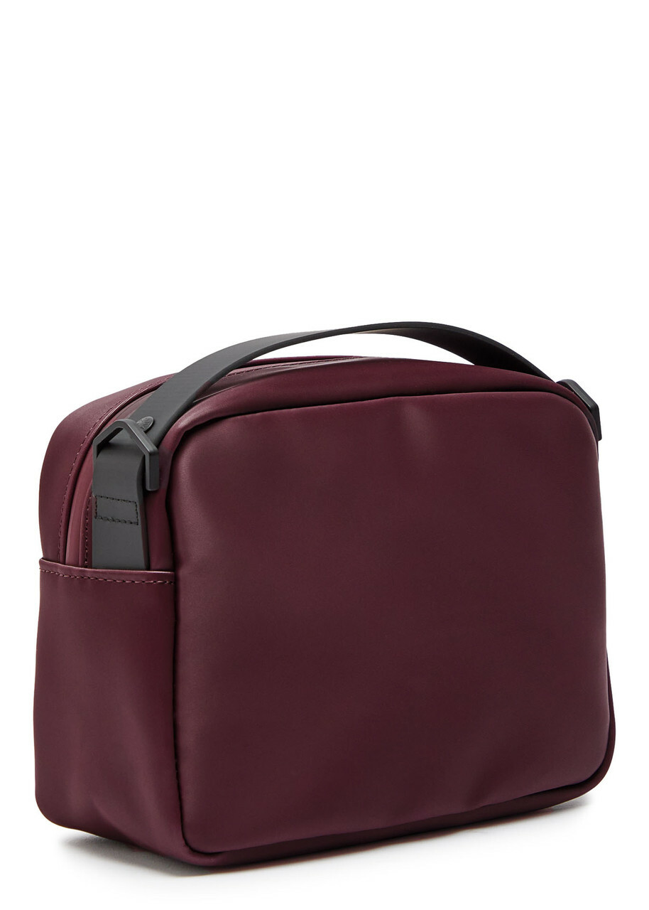 Rains Box Rubberised top Handle bag - Burgundy - One Size
