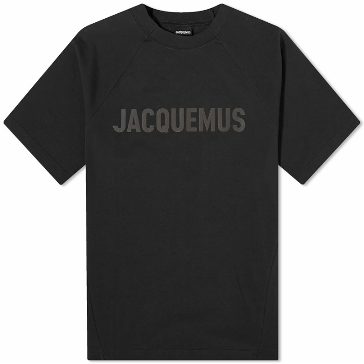 Photo: Jacquemus Men's Typo T-Shirt in Black