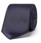 Gucci - 7cm Logo-Jacquard Silk Tie - Blue